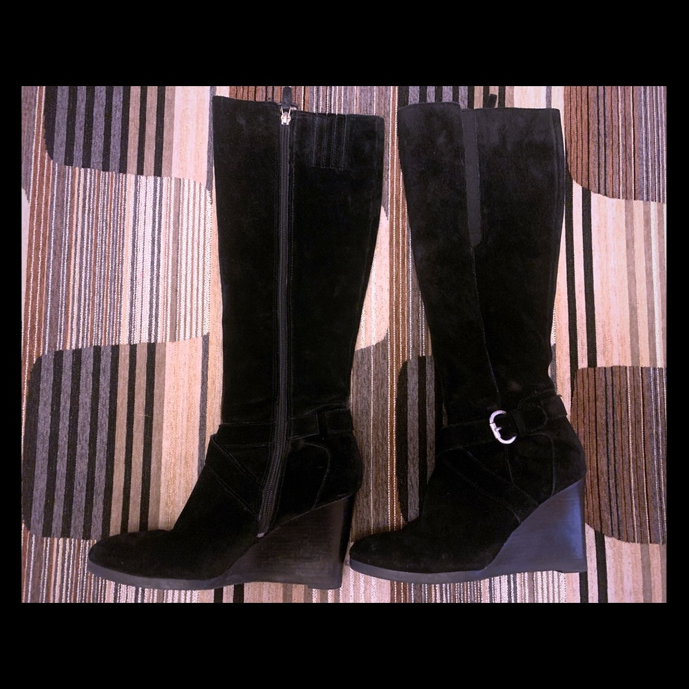 Franco Sarto talk wedge boots